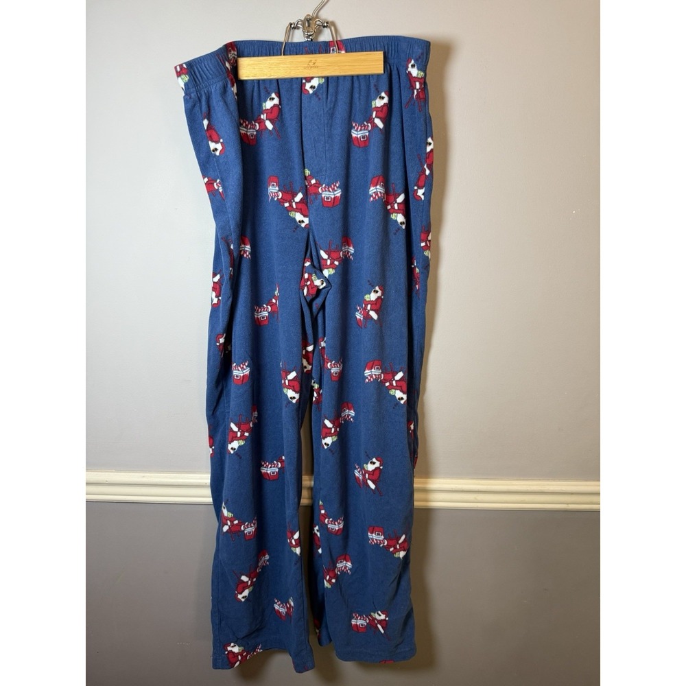 Croft & Barrow Sleepwear Lounge Pants‎ Mens XL Fleece Chillin' Santa Beer